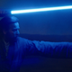 Obi-wan in his saber pose.